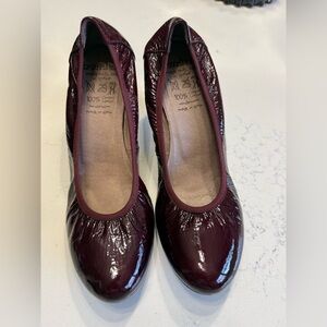 Maroon Leather Pumps
